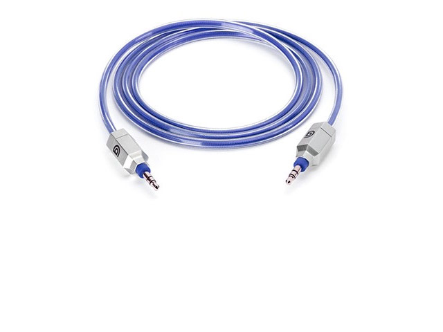 AUX-кабель Griffin Survivor AUX 3' Cable (синий, 1,2 м, разъемы 3.5 мм)