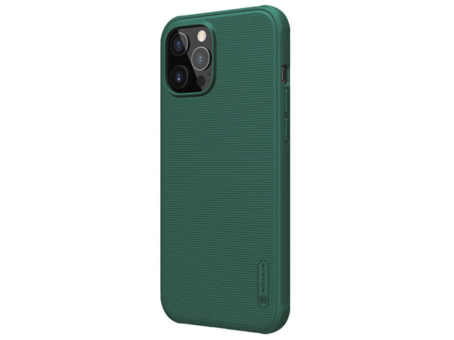 Чехол Nillkin Super Frosted Shield Pro для Apple iPhone 12 pro max (темно-зеленый, композитный)