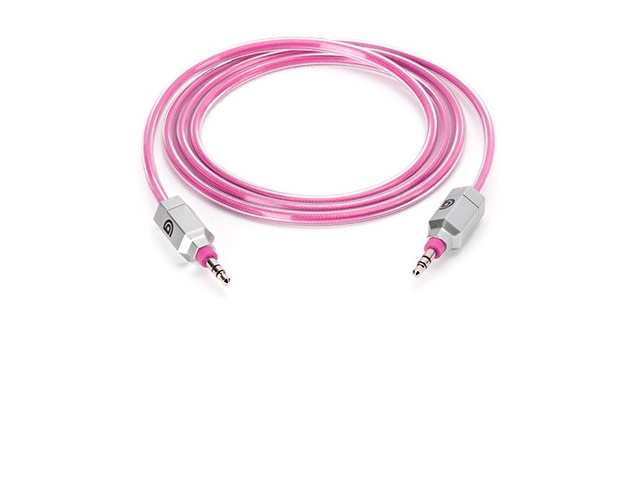 AUX-кабель Griffin Survivor AUX 3' Cable (розовый, 1,2 м, разъемы 3.5 мм)