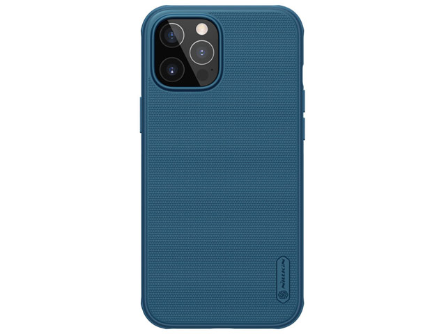 Чехол Nillkin Super Frosted Shield Pro для Apple iPhone 12/12 pro (темно-синий, композитный)