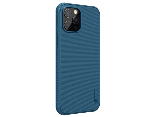 Чехол Nillkin Super Frosted Shield Pro для Apple iPhone 12/12 pro (темно-синий, композитный)