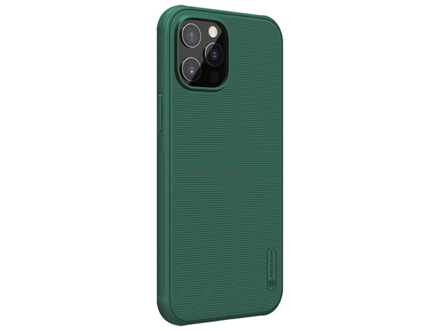 Чехол Nillkin Super Frosted Shield Pro для Apple iPhone 12/12 pro (темно-зеленый, композитный)