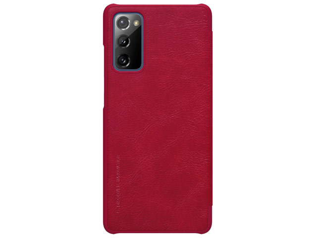 Чехол Nillkin Qin leather case для Samsung Galaxy S20 FE (красный, кожаный)