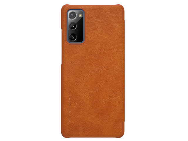Чехол Nillkin Qin leather case для Samsung Galaxy S20 FE (коричневый, кожаный)