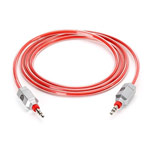 AUX-кабель Griffin Survivor AUX 3' Cable (красный, 1,2 м, разъемы 3.5 мм)