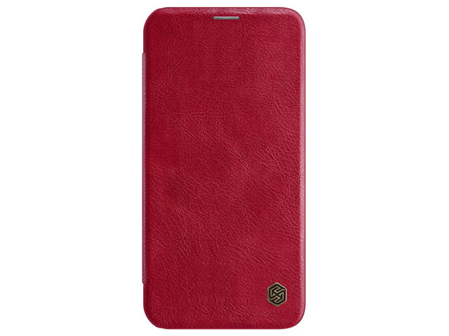 Чехол Nillkin Qin leather case для Apple iPhone 12 pro max (красный, кожаный)