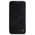 Чехол Nillkin Qin leather case для Apple iPhone 12/12 pro (черный, кожаный)