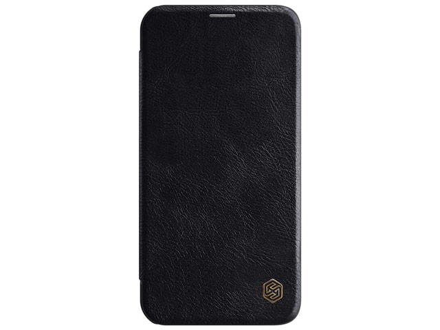 Чехол Nillkin Qin leather case для Apple iPhone 12/12 pro (черный, кожаный)