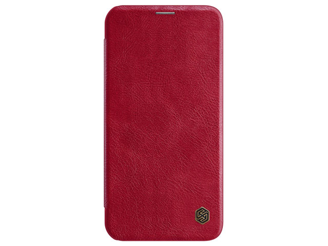 Чехол Nillkin Qin leather case для Apple iPhone 12/12 pro (красный, кожаный)