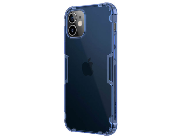Чехол Nillkin Nature case для Apple iPhone 12 mini (синий, гелевый)