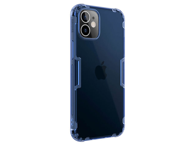 Чехол Nillkin Nature case для Apple iPhone 12 mini (синий, гелевый)