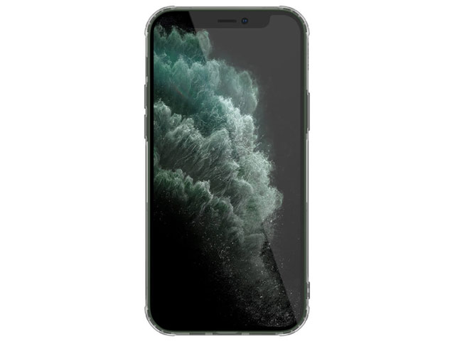 Чехол Nillkin Nature case для Apple iPhone 12 pro max (серый, гелевый)