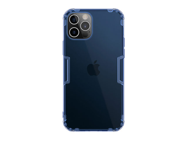 Чехол Nillkin Nature case для Apple iPhone 12/12 pro (синий, гелевый)