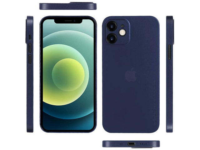 Чехол memumi Slim case для Apple iPhone 12 mini (темно-синий, пластиковый)