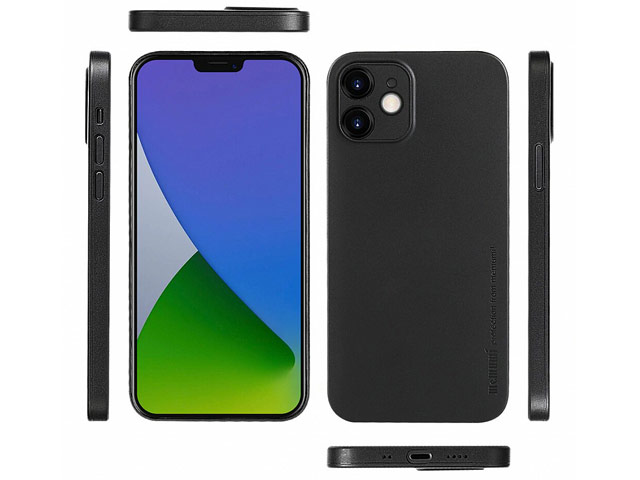 Чехол memumi Slim case для Apple iPhone 12 mini (черный, пластиковый)