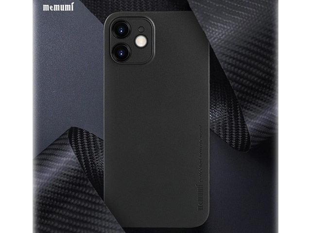 Чехол memumi Slim case для Apple iPhone 12 mini (черный, пластиковый)
