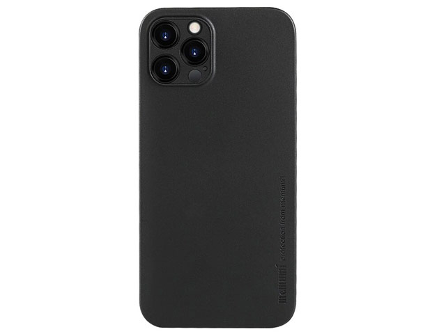 Чехол memumi Slim case для Apple iPhone 12 pro max (черный, пластиковый)