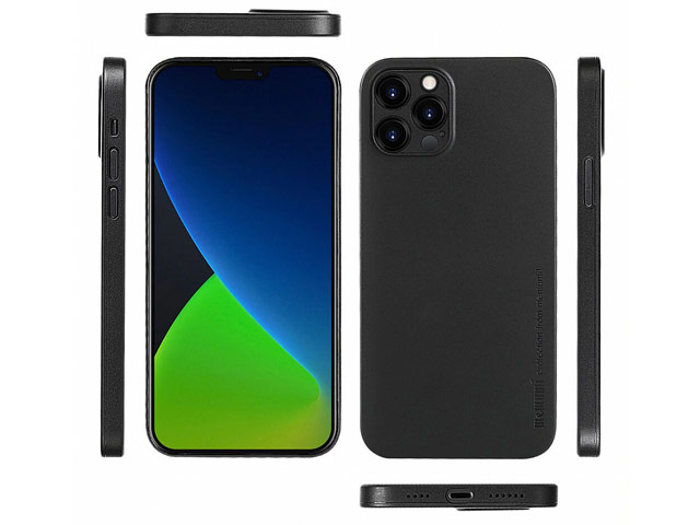 Чехол memumi Slim case для Apple iPhone 12 pro max (черный, пластиковый)