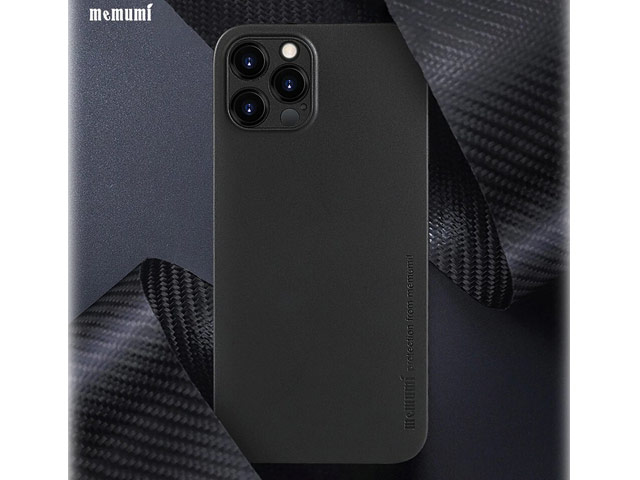 Чехол memumi Slim case для Apple iPhone 12 pro max (черный, пластиковый)