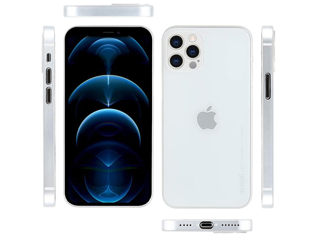 Чехол memumi Slim case для Apple iPhone 12 pro (белый, пластиковый)