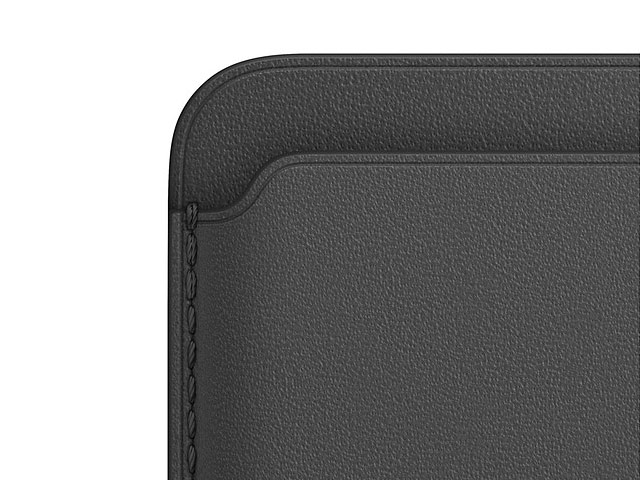 Чехол-бумажник Synapse MagSafe Leather Wallet для Apple iPhone 12/12 pro/12 pro max/12 mini (черный, кожаный, магнитный)