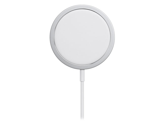 Беспроводное зарядное устройство KeepHone Wireless Magnetic Charger (серебристое, магнитное, Fast Charge 15W, стандарт QI)