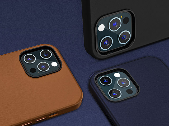 Чехол Totu Emperor Series для Apple iPhone 12 pro max (темно-синий, кожаный)