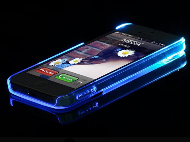 Чехол Megix Star Series Case для Apple iPhone 5/5S (голубой, пластиковый)