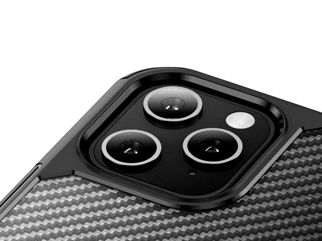 Чехол Totu Armor Carbon Series для Apple iPhone 12 pro max (черный, гелевый/пластиковый)