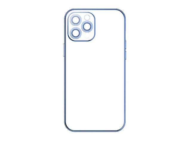 Чехол Totu Soft Plating Series для Apple iPhone 12 pro (синий, гелевый)