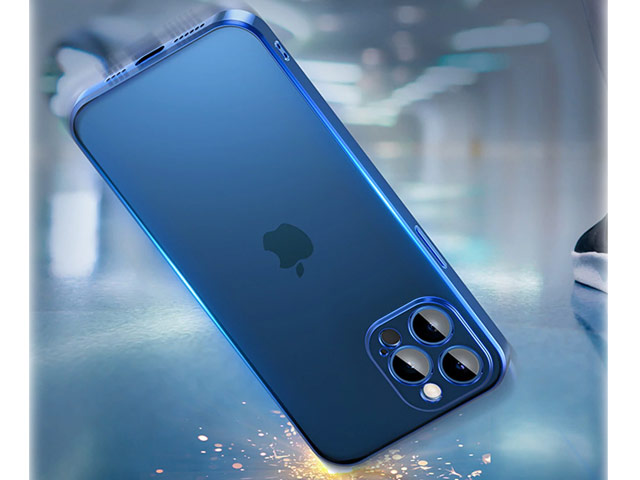 Чехол Coblue Soft Plating Case для Apple iPhone 12 pro (синий, гелевый)