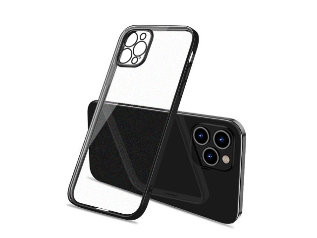 Чехол Coblue Soft Plating Case для Apple iPhone 12 pro (черный, гелевый)