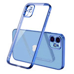 Чехол Coblue Soft Plating Case для Apple iPhone 12 mini (синий, гелевый)