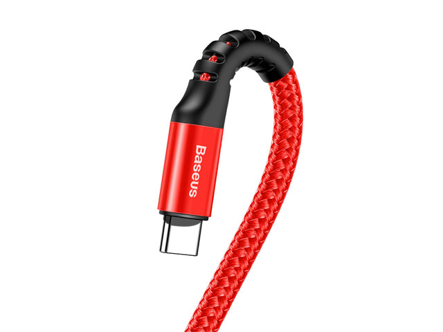 USB-кабель Baseus Fish Eye Spring Cable (USB Type C, красный, 1 м)