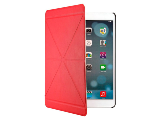 Чехол Yotrix OrigamiCase для Apple iPad Air (красный, кожанный)