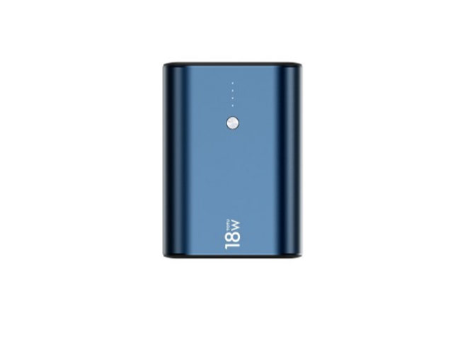 Внешняя батарея Totu Metal Mini Fast Powerbank CPBQ-08 универсальная (9600 mAh, 18W, PD, Fast Charge, USB-C, темно-синяя)