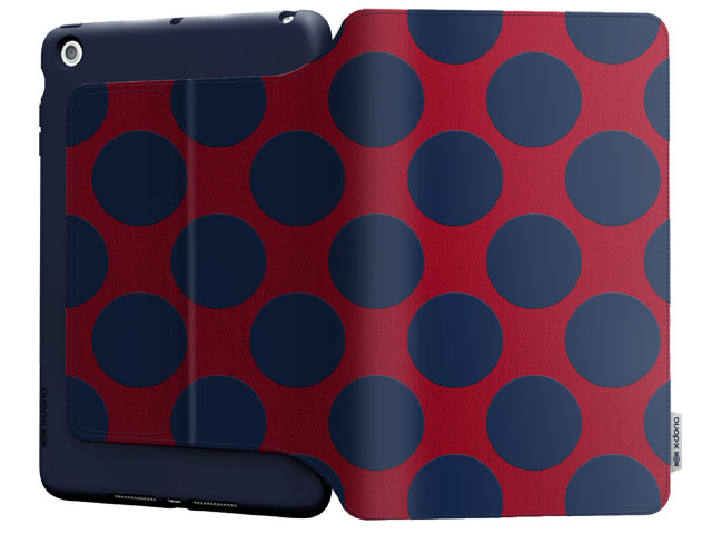 Чехол X-doria SmartStyle case для Apple iPad Air (Navy Dots, матерчатый)