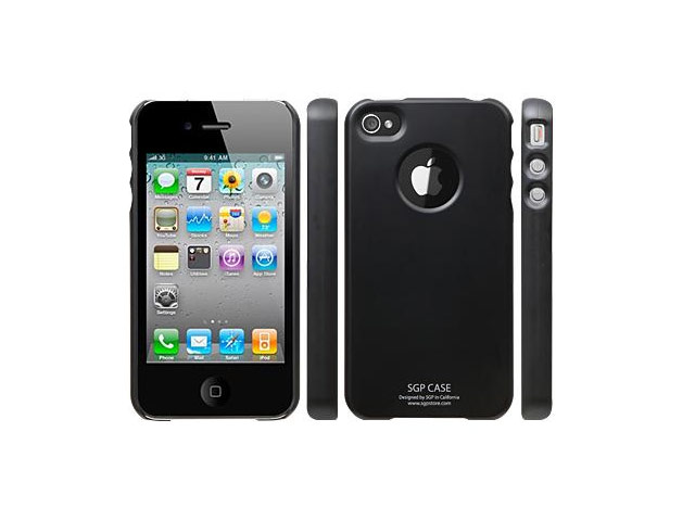 Чехол SGP Case Ultra Thin Matte для Apple iPhone 4 (черный)