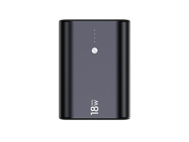 Внешняя батарея Totu Metal Mini Fast Powerbank CPBQ-08 универсальная (9600 mAh, 18W, PD, Fast Charge, USB-C, темно-серая)