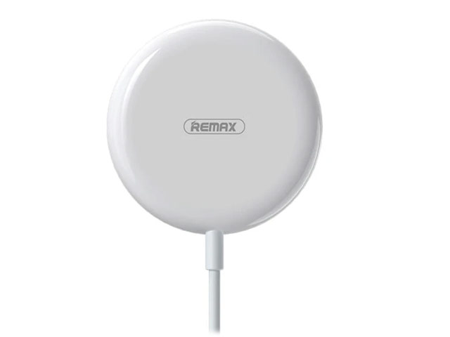 Беспроводное зарядное устройство Remax Magka Series Wireless Charger RP-W27 (белое, магнитное, Fast Charge 15W, стандарт QI)