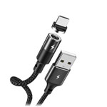 USB-кабель Remax Zigie Series Cable RC-102a (USB-C, черный, 1.2 м, магнитный, 3A)