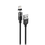 USB-кабель Remax Zigie Series Cable RC-102i (Lightning, черный, 1.2 м, магнитный, 3A)