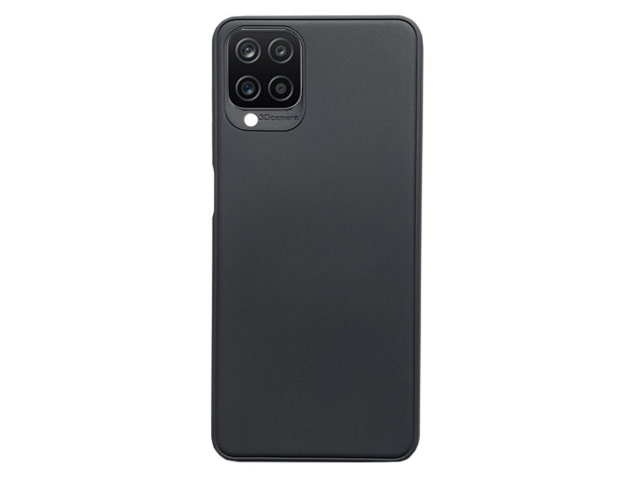 Чехол Yotrix SoftCase для Samsung Galaxy A12 (черный, гелевый)