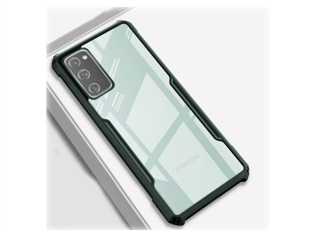 Чехол Yotrix Shield для Samsung Galaxy S20 FE (темно-зеленый, гелевый)