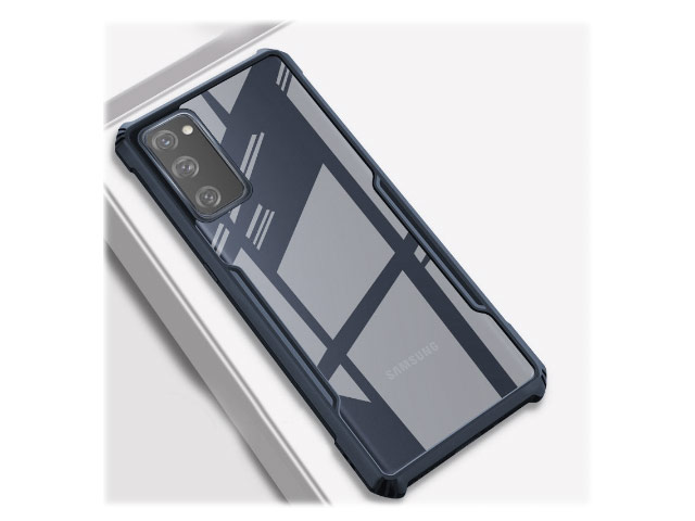 Чехол Yotrix Shield для Samsung Galaxy S20 FE (темно-синий, гелевый)