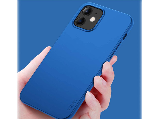 Чехол X-Level Guardian Case для Apple iPhone 12/12 pro (синий, гелевый)