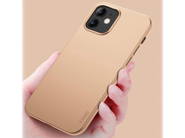 Чехол X-Level Guardian Case для Apple iPhone 12/12 pro (золотистый, гелевый)