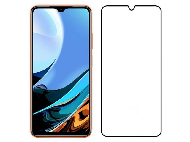 Защитное стекло Yotrix 3D Pro Glass Protector для Xiaomi Redmi 9T (черное)