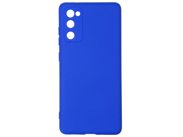 Чехол Yotrix LiquidSilicone Pro для Samsung Galaxy S20 FE (синий, гелевый)