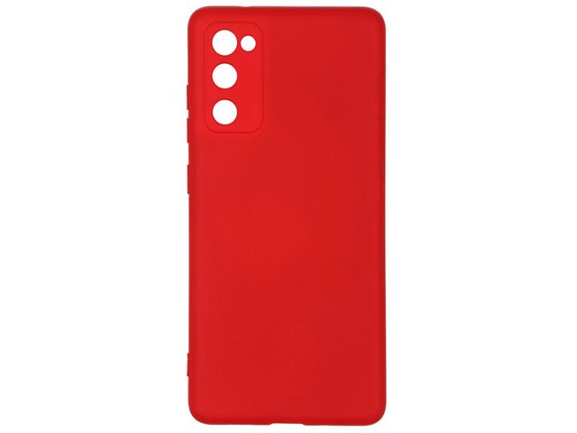 Чехол Yotrix LiquidSilicone Pro для Samsung Galaxy S20 FE (красный, гелевый)